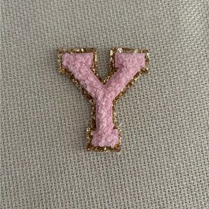 Stoney Clover Lane Flamingo Varsity Letter Patch “Y”